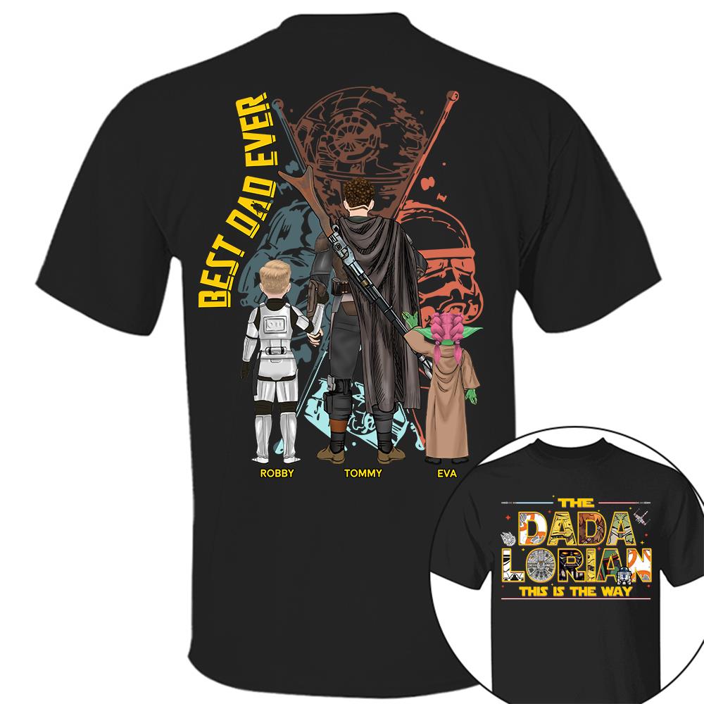 The Dadalorian This Is The Way - Personalized Shirt Custom Nickname With Kids Gift For Dad 2026 T1807 Hv01