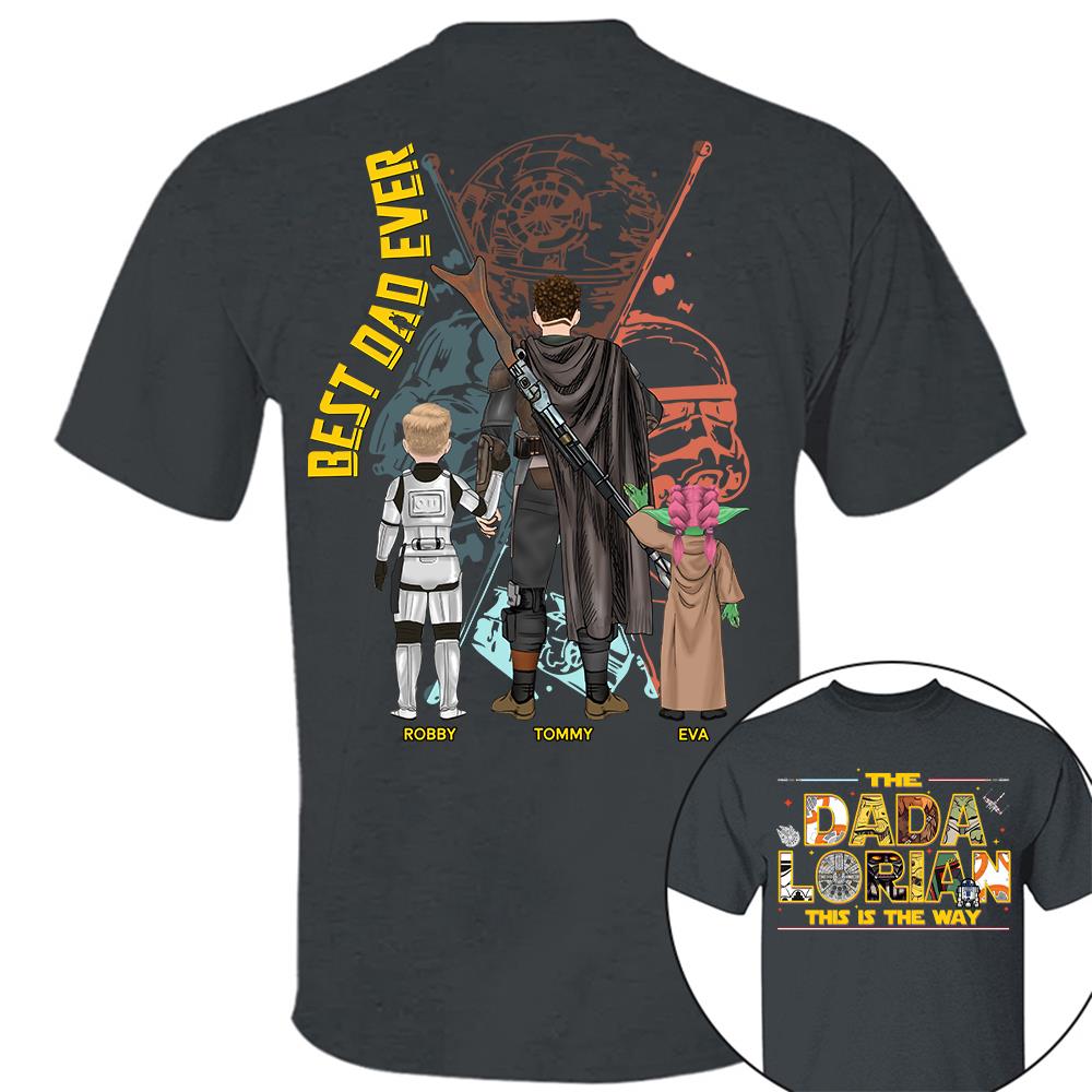 The Dadalorian This Is The Way - Personalized Shirt Custom Nickname With Kids Gift For Dad 2026 T1807 Hv01