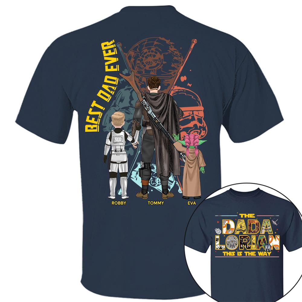 The Dadalorian This Is The Way - Personalized Shirt Custom Nickname With Kids Gift For Dad 2026 T1807 Hv01