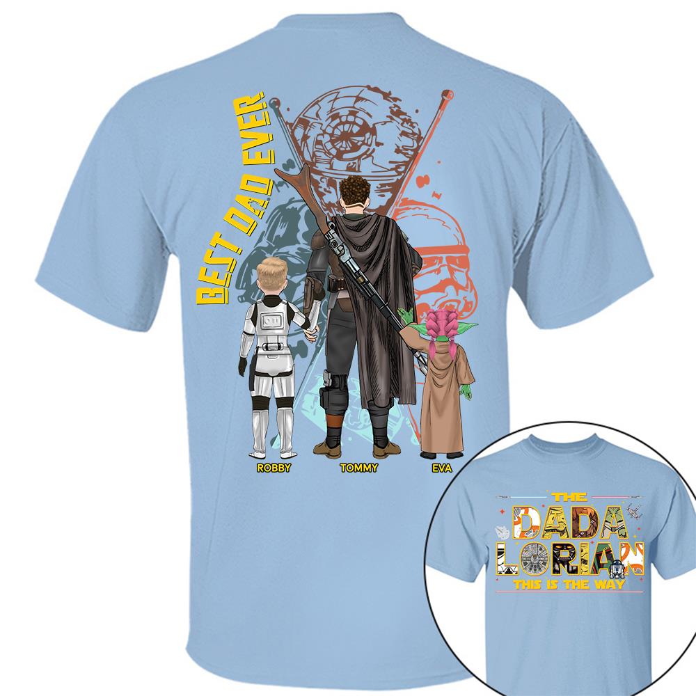 The Dadalorian This Is The Way - Personalized Shirt Custom Nickname With Kids Gift For Dad 2026 T1807 Hv01