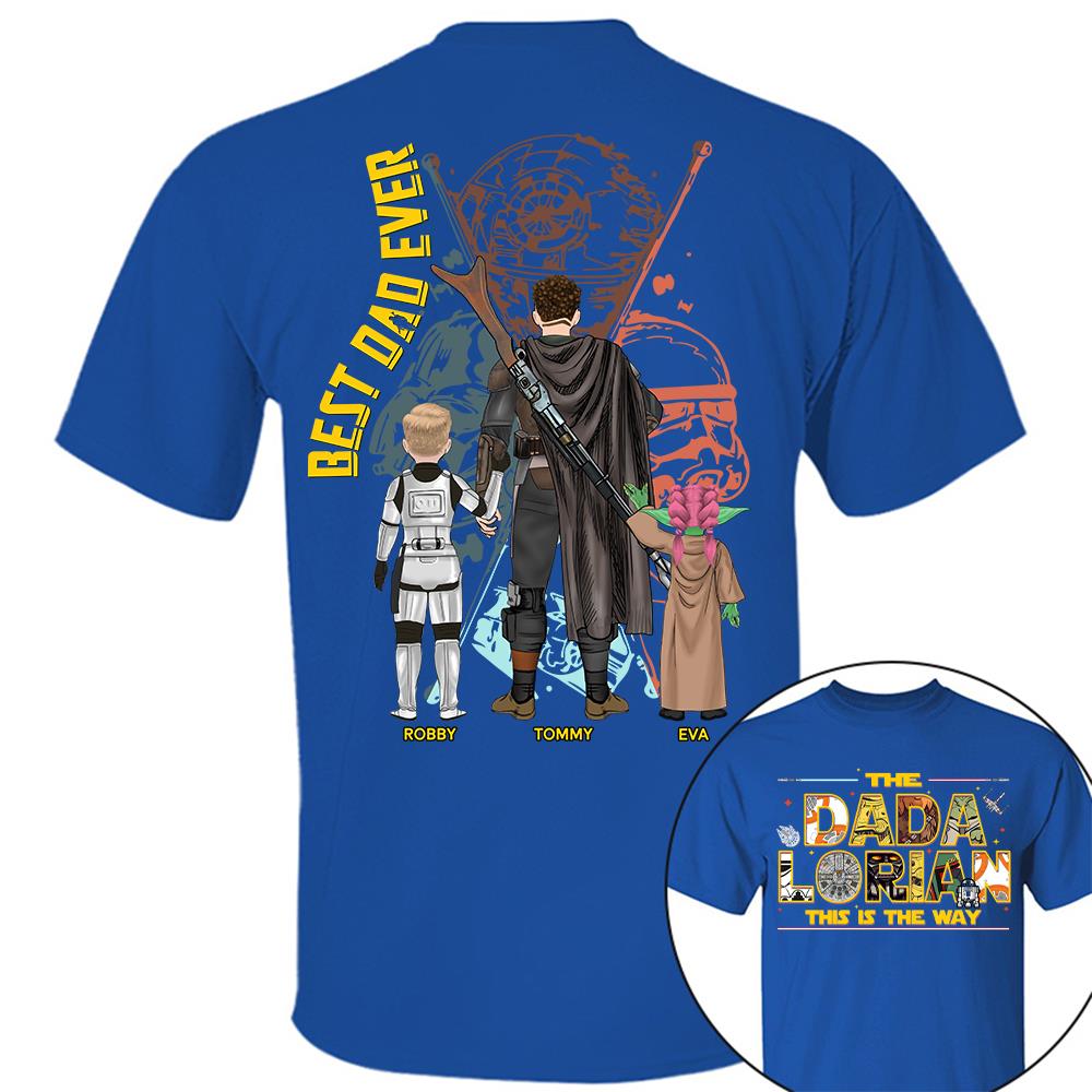 The Dadalorian This Is The Way - Personalized Shirt Custom Nickname With Kids Gift For Dad 2026 T1807 Hv01