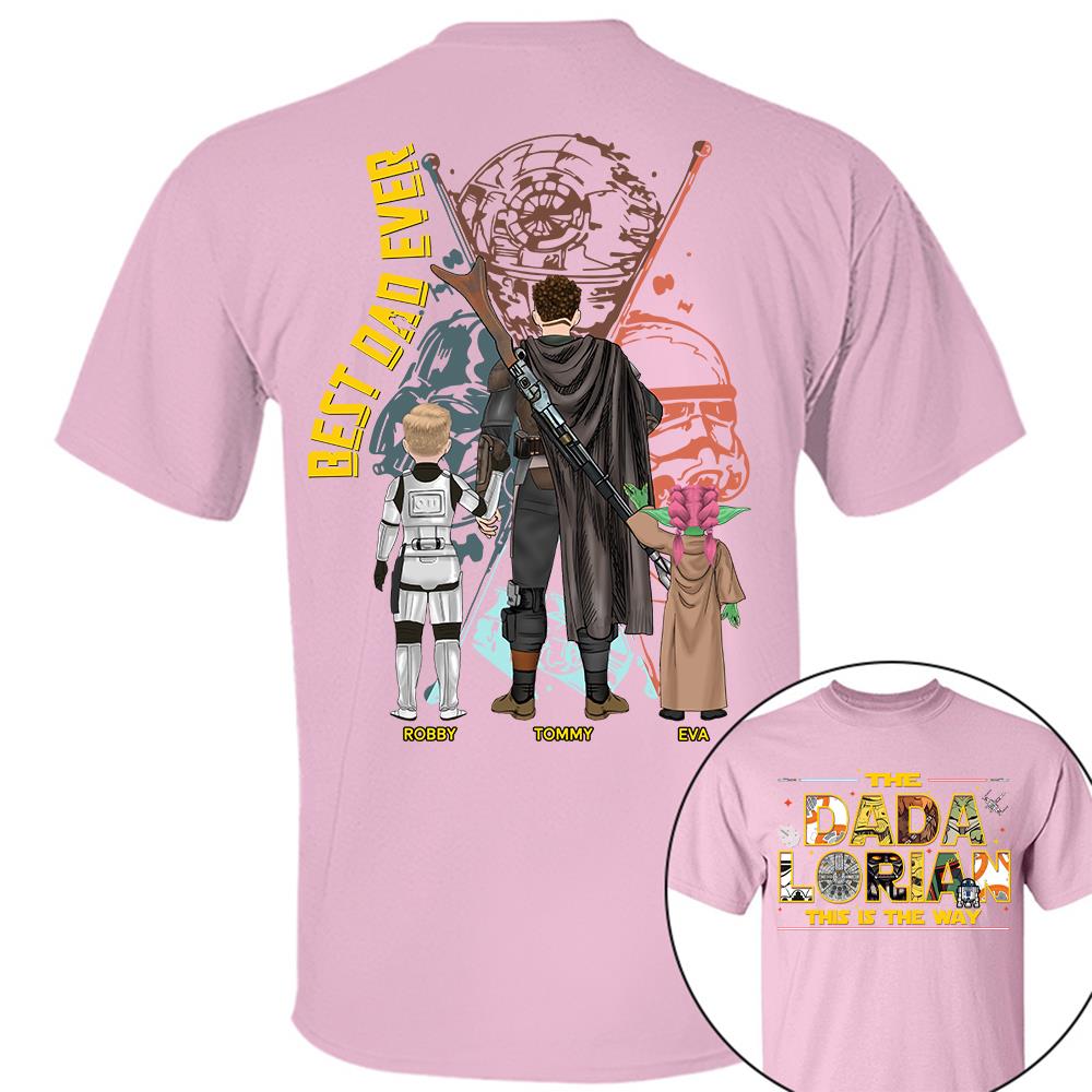 The Dadalorian This Is The Way - Personalized Shirt Custom Nickname With Kids Gift For Dad 2026 T1807 Hv01