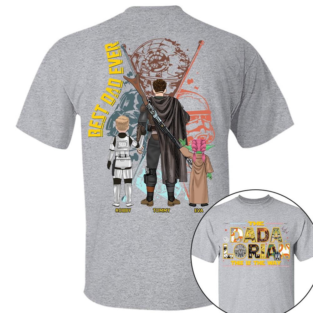 The Dadalorian This Is The Way - Personalized Shirt Custom Nickname With Kids Gift For Dad 2026 T1807 Hv01
