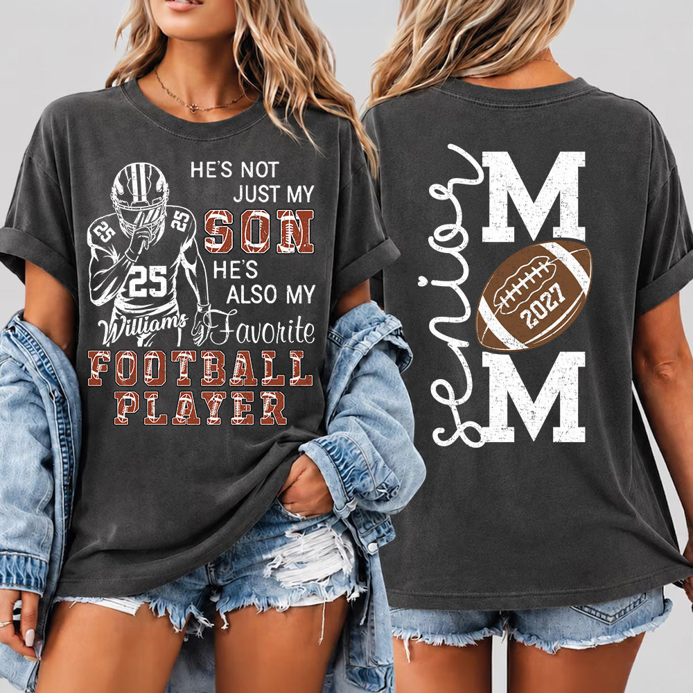 Custom Senior Football Mom 2027 Shirt, Sports Mom Gift L0411 Hv01