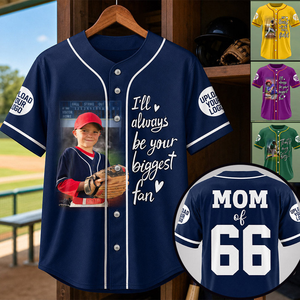 Custom Photo Baseball Game Day Baseball Jersey Gift For Baseball Lovers - Personalized Gift For Baseball Player K1702