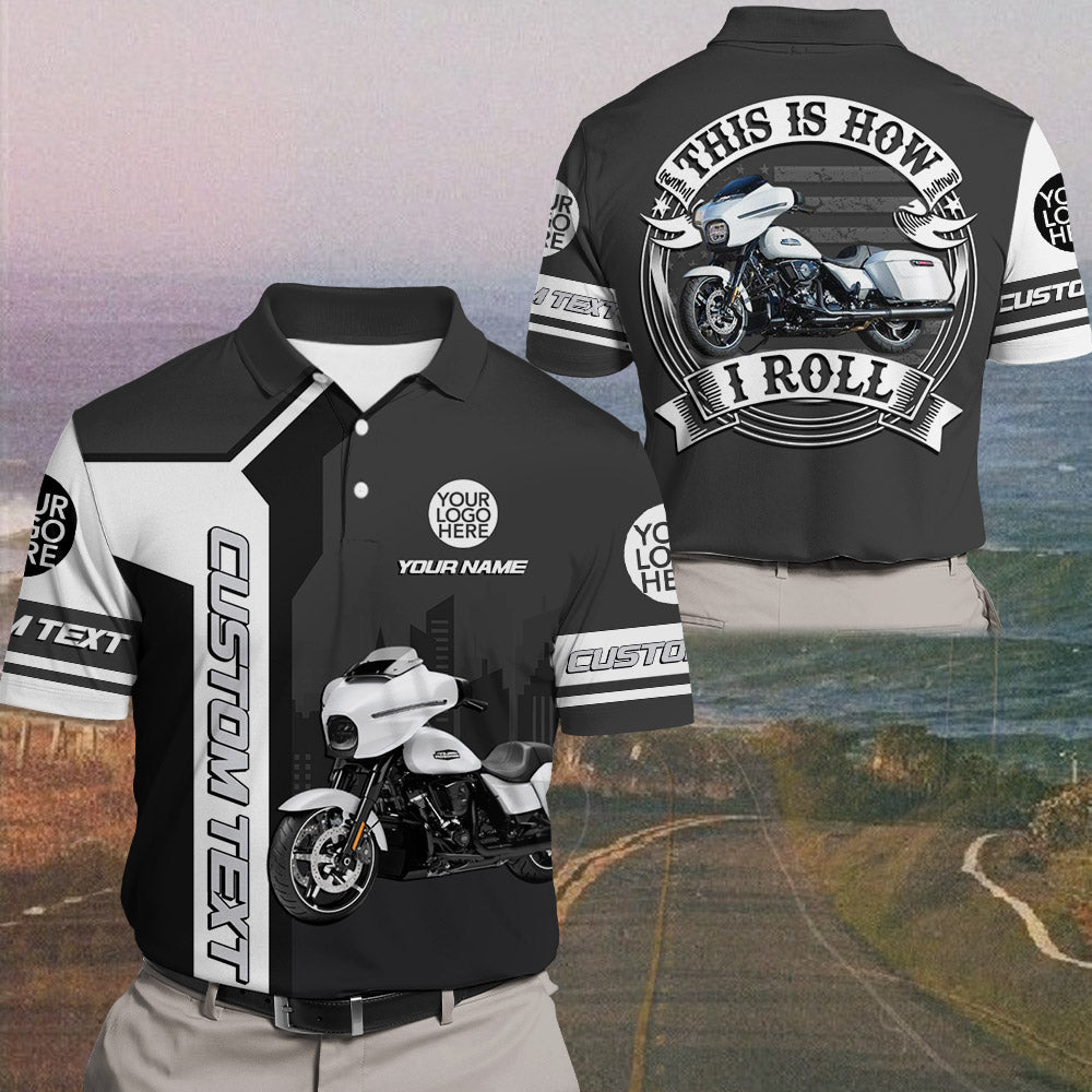 This Is How I Roll - Personalized Upload Vechicle Photo For Biker Hawaiian Shirt A2110