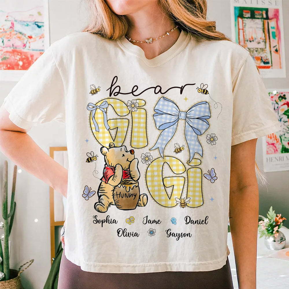 Mama Bear, Personalized Mama Bear Shirt With Bee Kids Name, Best Gift For Mom, Gift For Grandma, Gift For Mother's Day MI209 Hv01