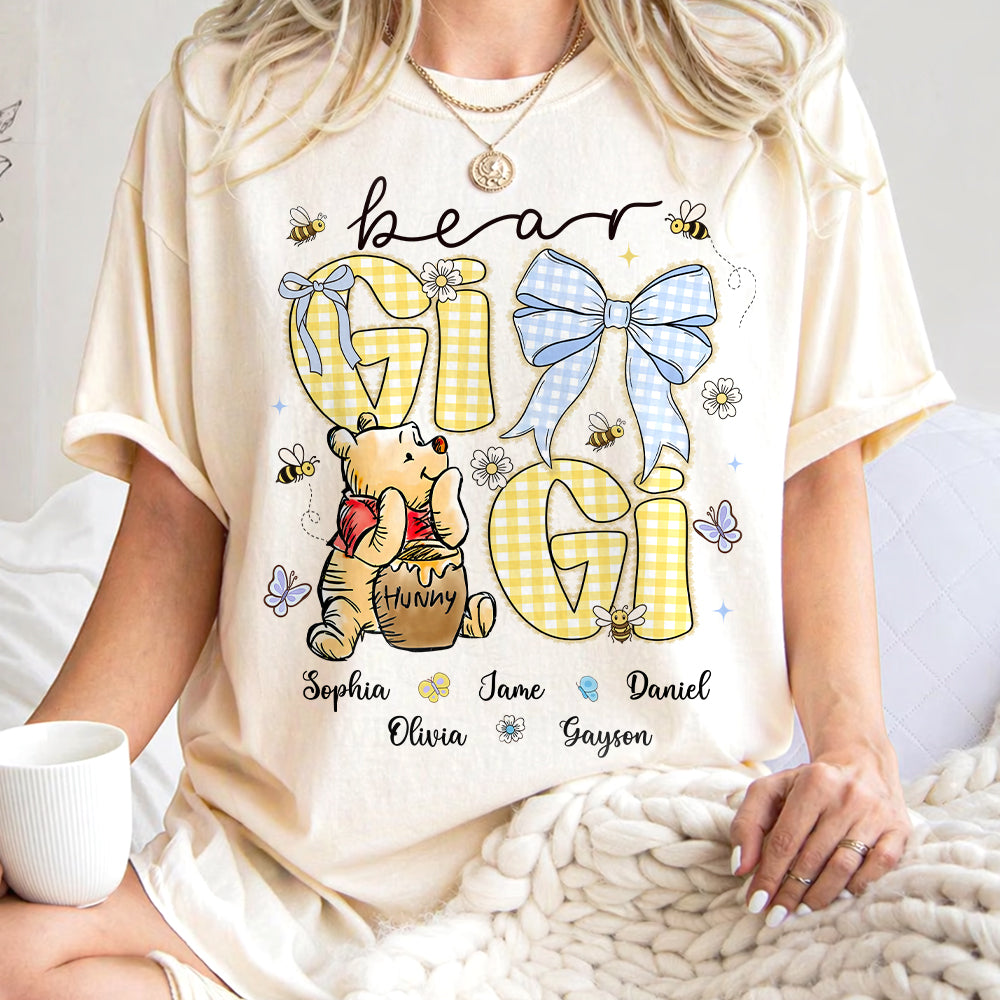 Mama Bear, Personalized Mama Bear Shirt With Bee Kids Name, Best Gift For Mom, Gift For Grandma, Gift For Mother's Day MI209 Hv01