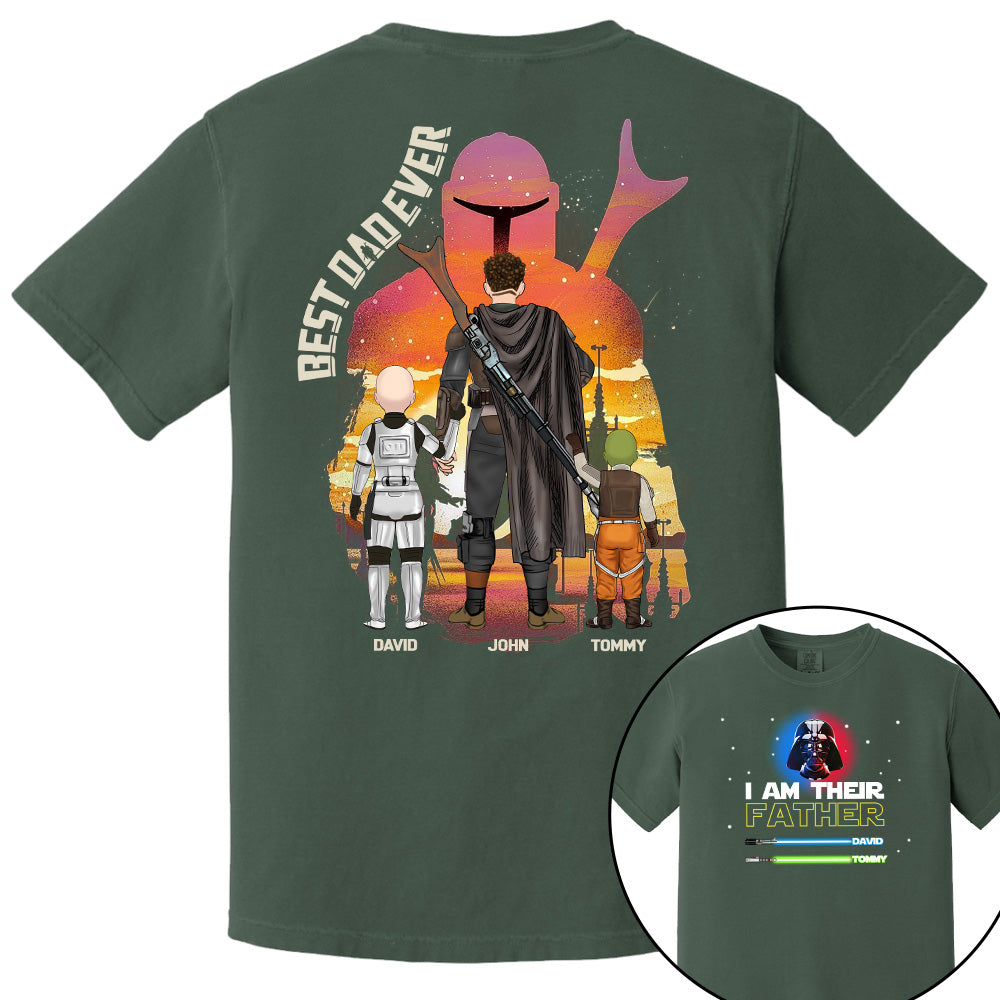 Best Dad Ever - The Dadalorian Personalized Shirt Gift For Dad - Custom Father's Day Gift 2025 Pt99