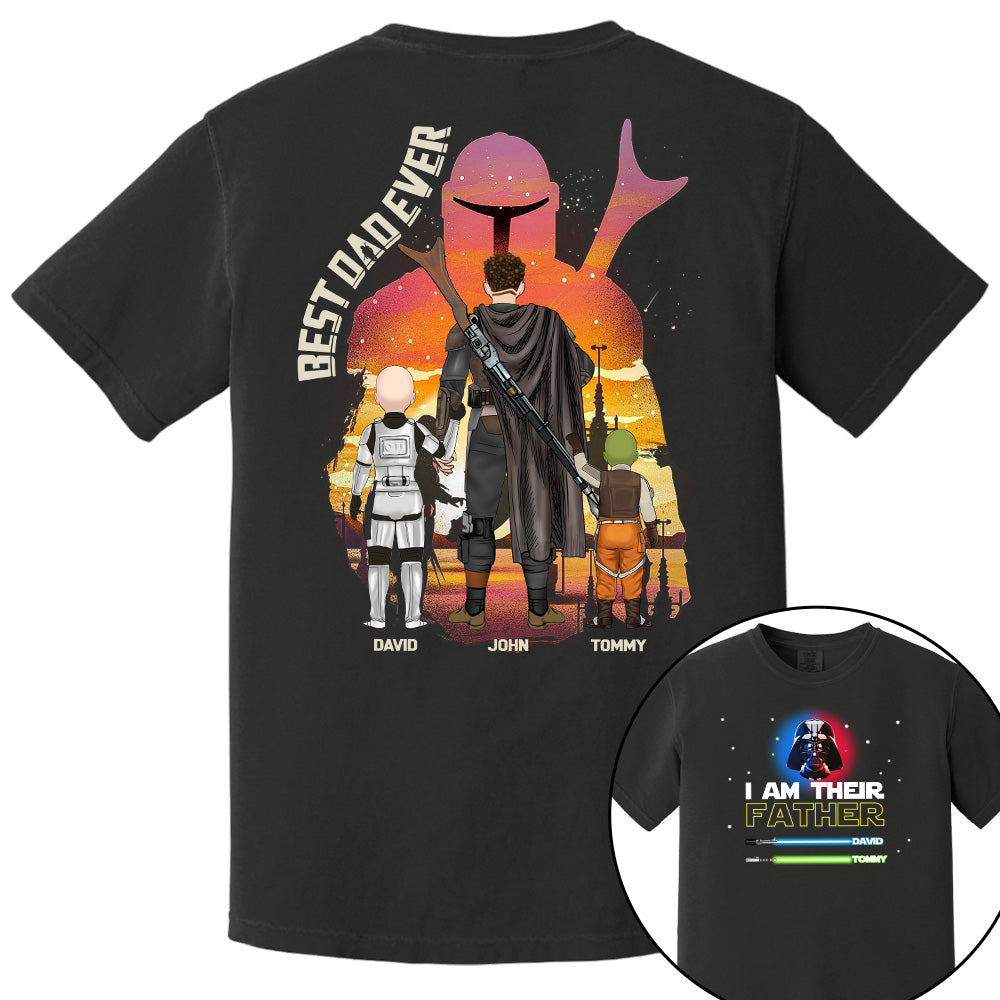 Best Dad Ever - The Dadalorian Personalized Shirt Gift For Dad - Custom Father's Day Gift 2025 Pt99