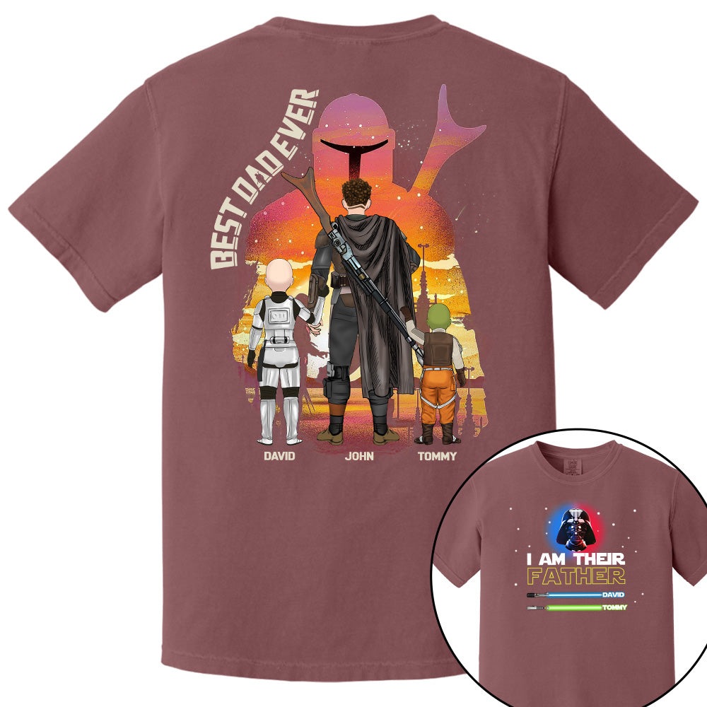 Best Dad Ever - The Dadalorian Personalized Shirt Gift For Dad - Custom Father's Day Gift 2025 Pt99
