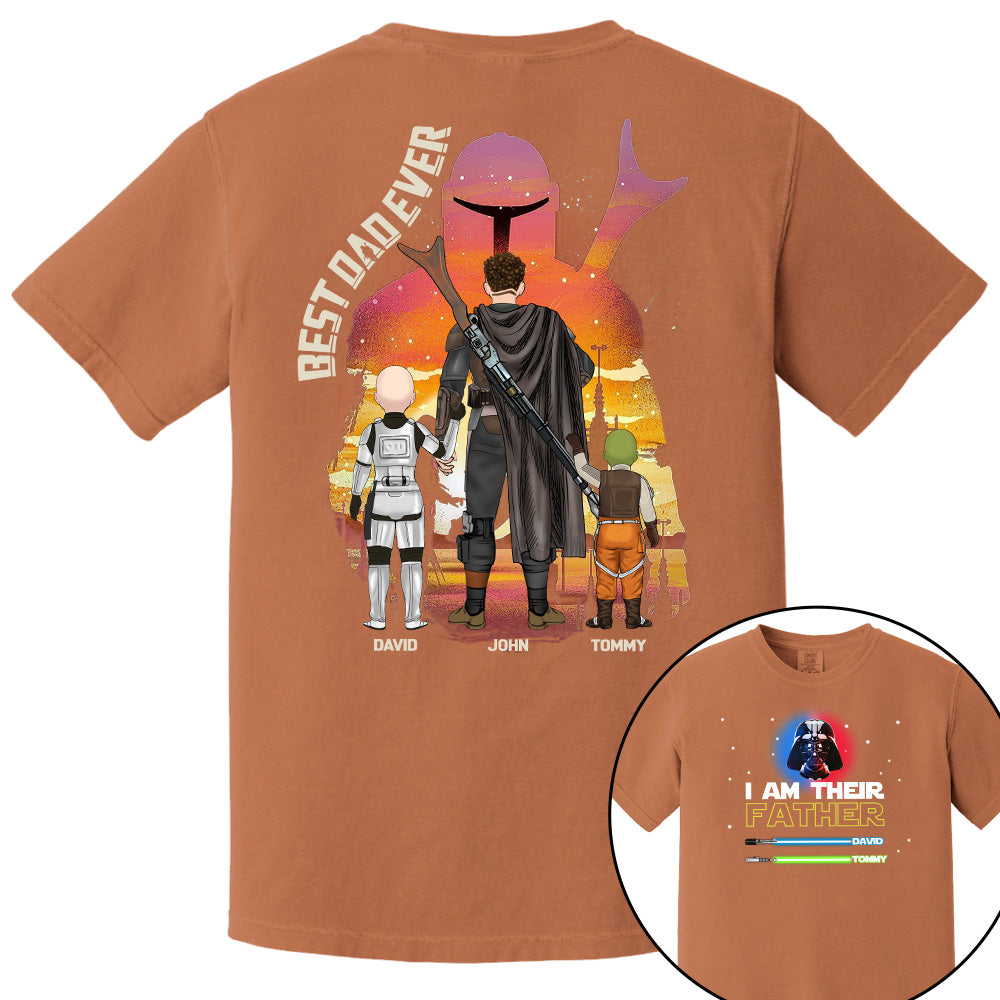 Best Dad Ever - The Dadalorian Personalized Shirt Gift For Dad - Custom Father's Day Gift 2025 Pt99