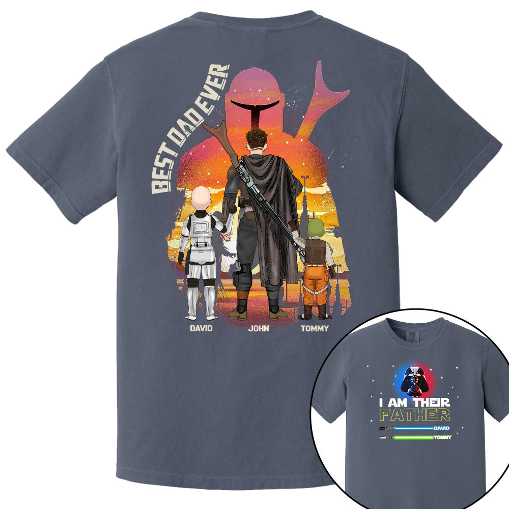 Best Dad Ever - The Dadalorian Personalized Shirt Gift For Dad - Custom Father's Day Gift 2025 Pt99