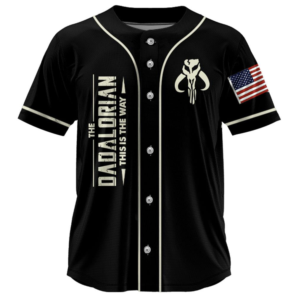 Best Dad Ever - The Dadalorian Personalized Baseball Jersey Gift For Dad - Custom Father's Day Gift Nh00
