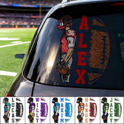 American Football Player Personalized Football Decal Gift For Football Lovers T1807 Nh00