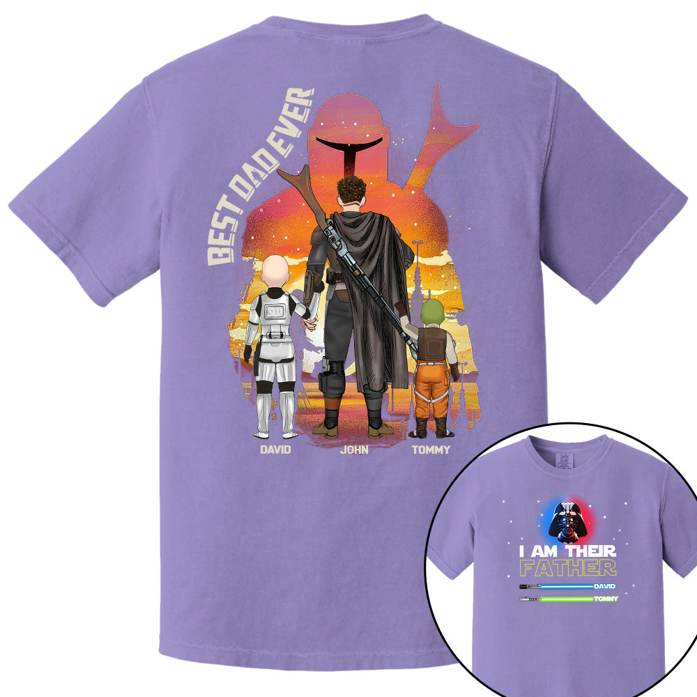 Best Dad Ever - The Dadalorian Personalized Shirt Gift For Dad - Custom Father's Day Gift 2025 Pt99