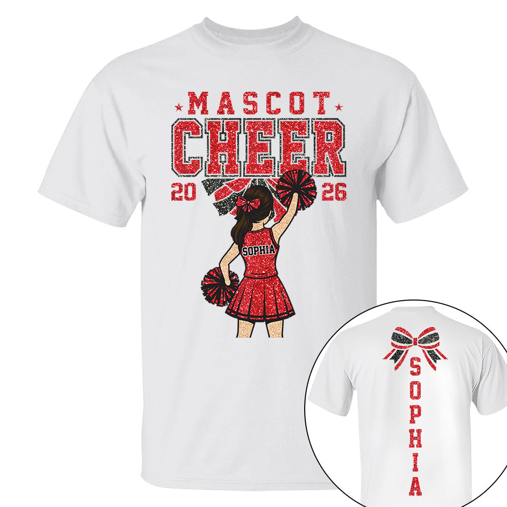 Personalized Cheerleader Shirt - Custom Cheer Team Name T-Shirt, Cheer Game Day Shirt for Mom Na02 VH01