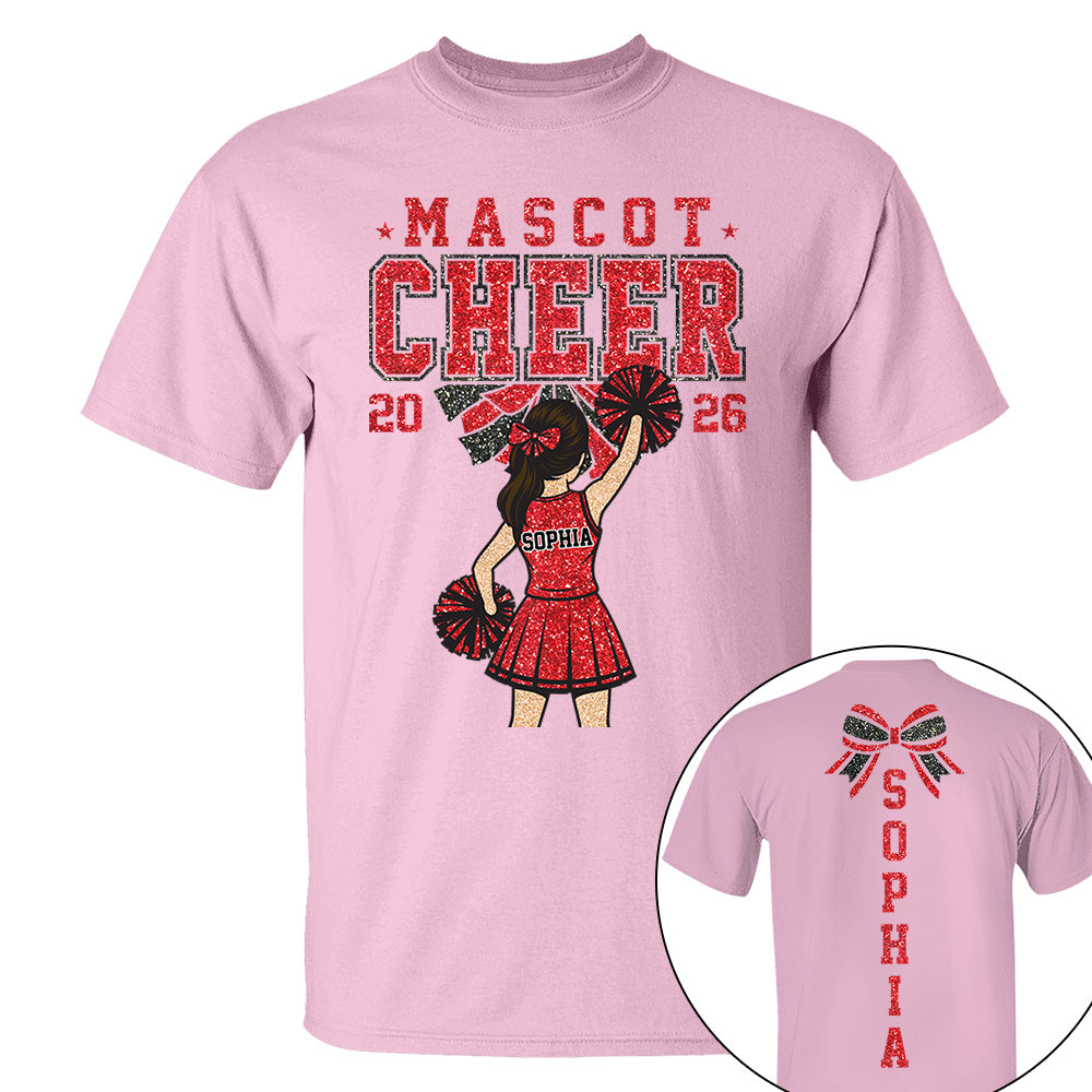 Personalized Cheerleader Shirt - Custom Cheer Team Name T-Shirt, Cheer Game Day Shirt for Mom Na02 VH01
