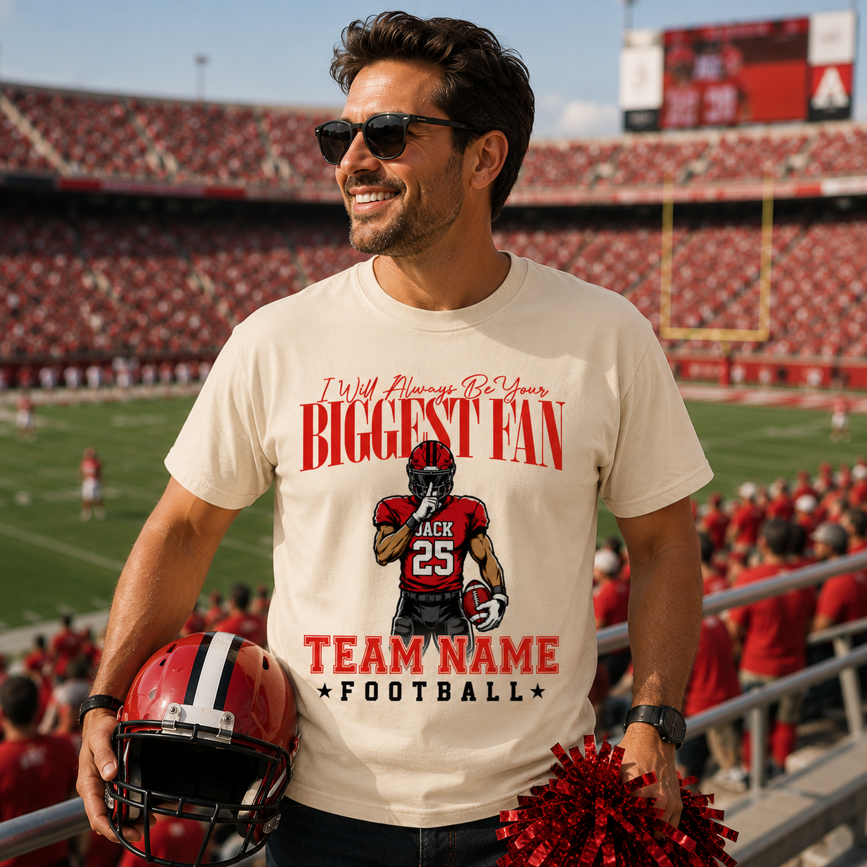 My Heart Is On That Filed Custom Football Mom Shirt L0411 VH01