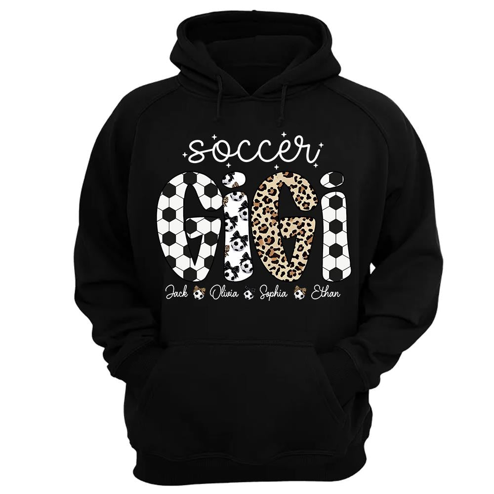 Personalized Soccer Mama Shirt, Custom Soccer Sports Grandma Nickname Shirt