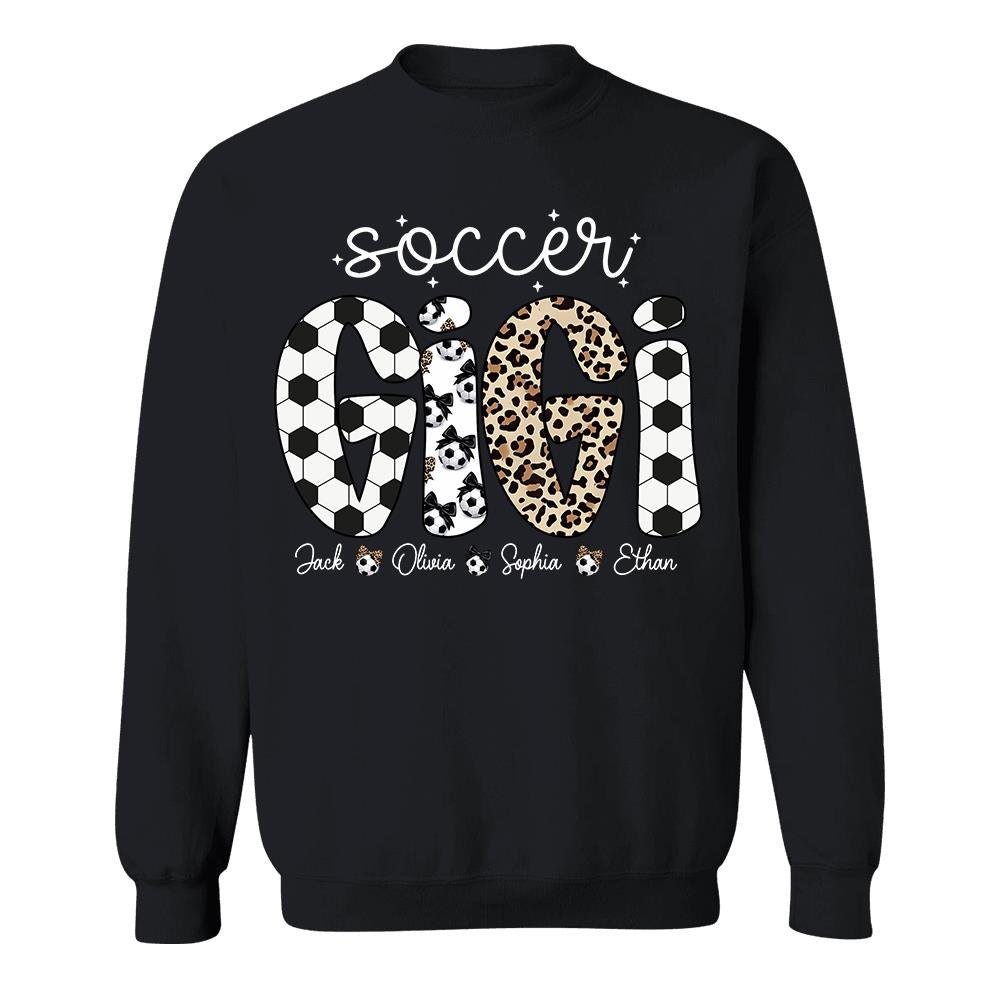 Personalized Soccer Mama Shirt, Custom Soccer Sports Grandma Nickname Shirt
