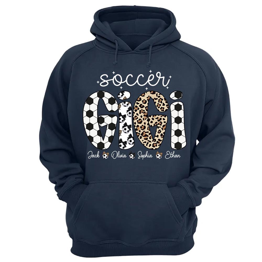 Personalized Soccer Mama Shirt, Custom Soccer Sports Grandma Nickname Shirt