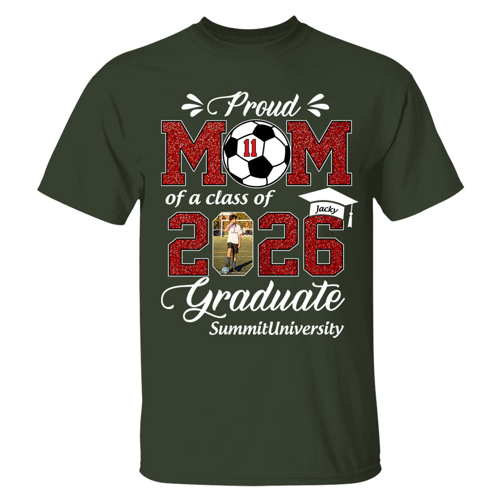 Personalized Soccer Graduation Shirt Class of 2026 Custom Senior Shirt Family Graduation Gift Soccer Senior 2026 Shirt Na02 T24