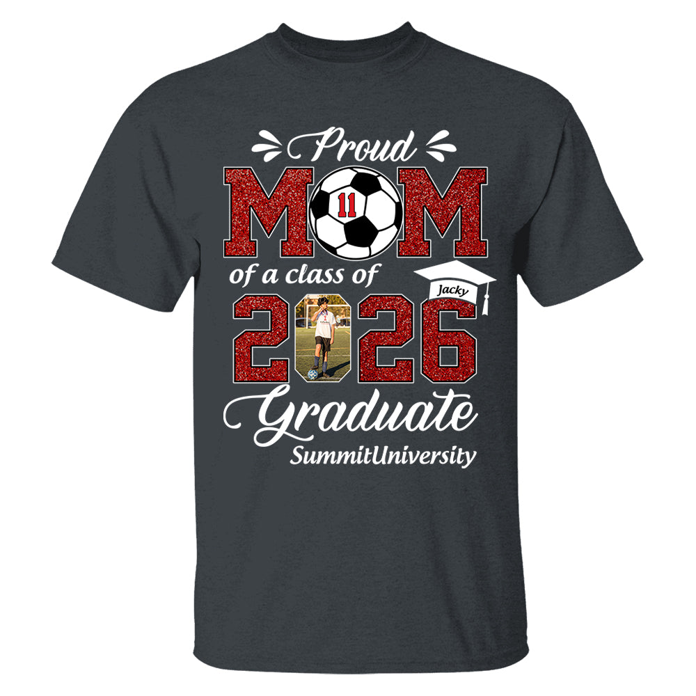 Personalized Soccer Graduation Shirt Class of 2026 Custom Senior Shirt Family Graduation Gift Soccer Senior 2026 Shirt Na02 T24