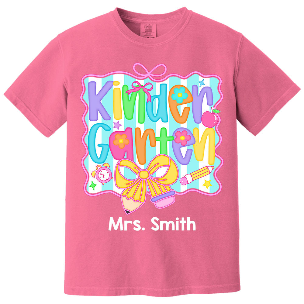 Back to School Coquette Teacher First Day of School Personalized Shirt Do99