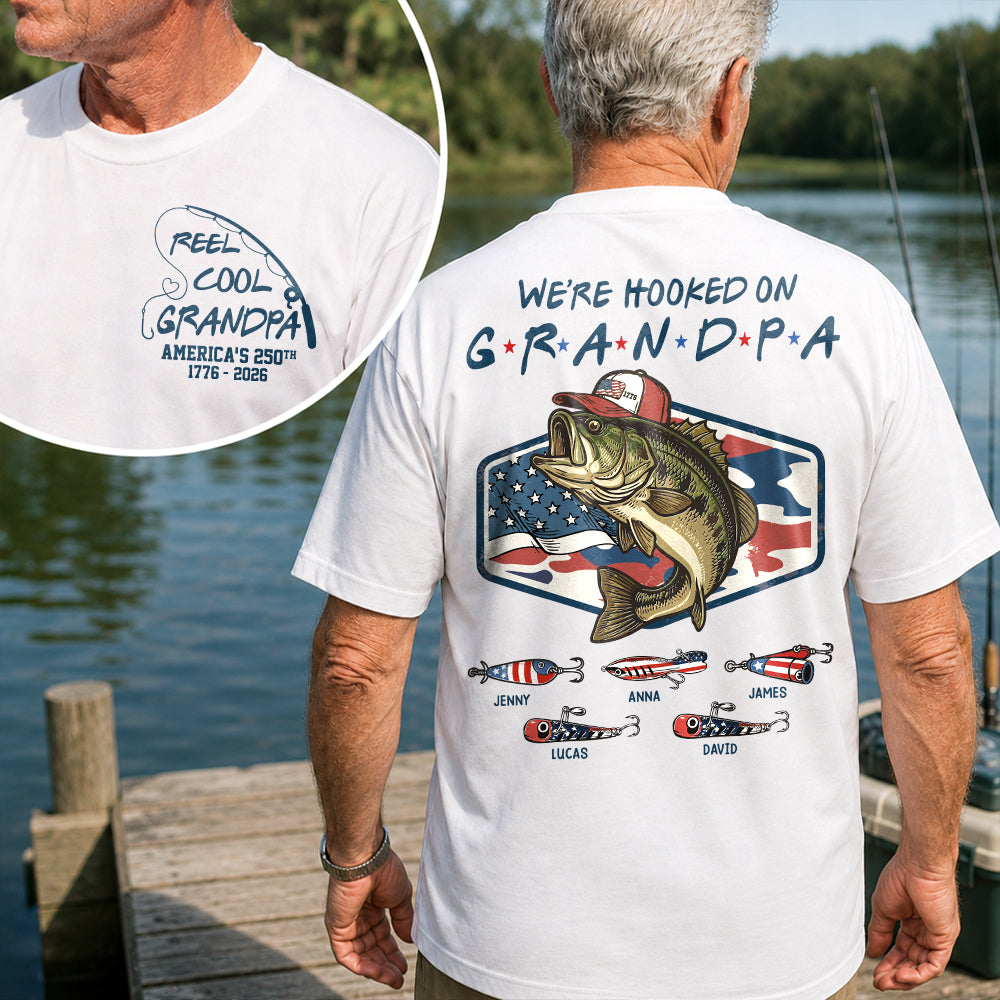 Reel Cool Grandpa T-Shirt – Personalized Fishing Grandpa Shirt