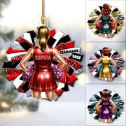 Cheerleader Girl Ornament - Personalized Gift for Daughter, for Granddaughter A2110