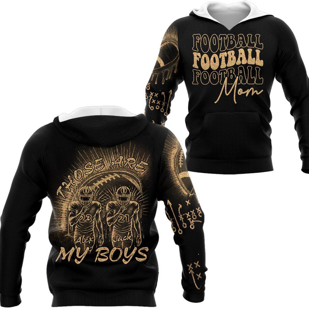 Those Are My Boys Personalized Bleach Style Football Shirt Gift For Football Family T1807 Li29
