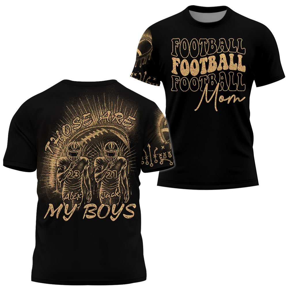 Those Are My Boys Personalized Bleach Style Football Shirt Gift For Football Family T1807 Li29