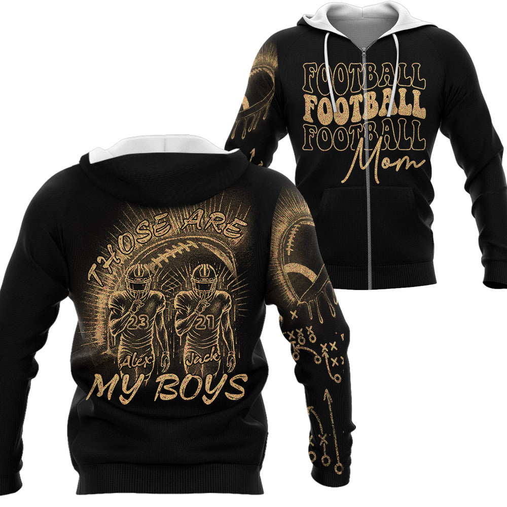 Those Are My Boys Personalized Bleach Style Football Shirt Gift For Football Family T1807 Li29