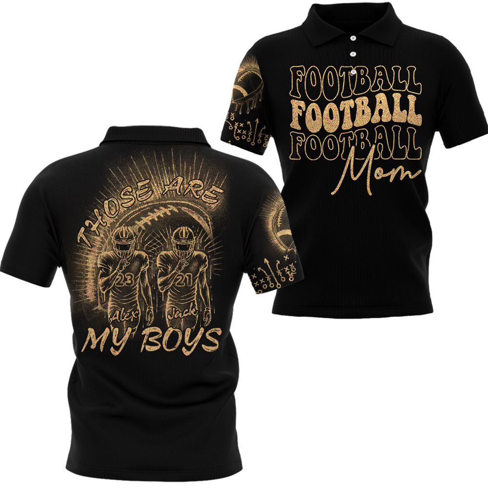 Those Are My Boys Personalized Bleach Style Football Shirt Gift For Football Family T1807 Li29
