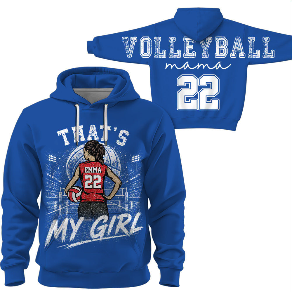 Personalized That's My Girl Shirt, Custom Player & Number, Volleyball Mom Gift for Game Day Na02 VH01