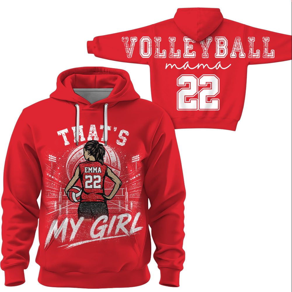 Personalized That's My Girl Shirt, Custom Player & Number, Volleyball Mom Gift for Game Day Na02 VH01
