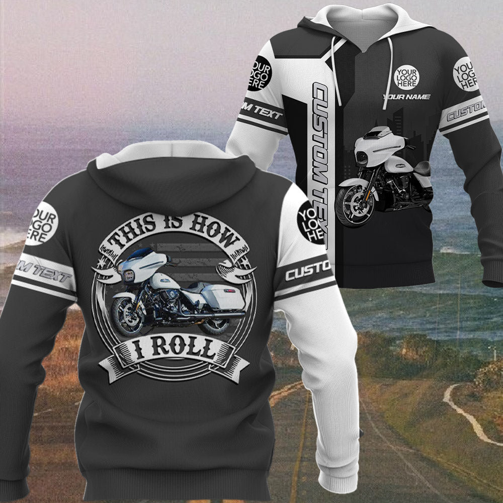 This Is How I Roll - Personalized Upload Vechicle Photo For Biker Hawaiian Shirt A2110