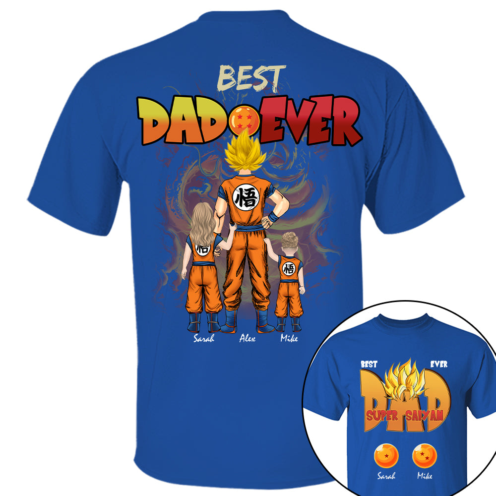 Dragon Dad - Personalized Shirt For Dad Grandpa Custom Clipart NA04 Hv01