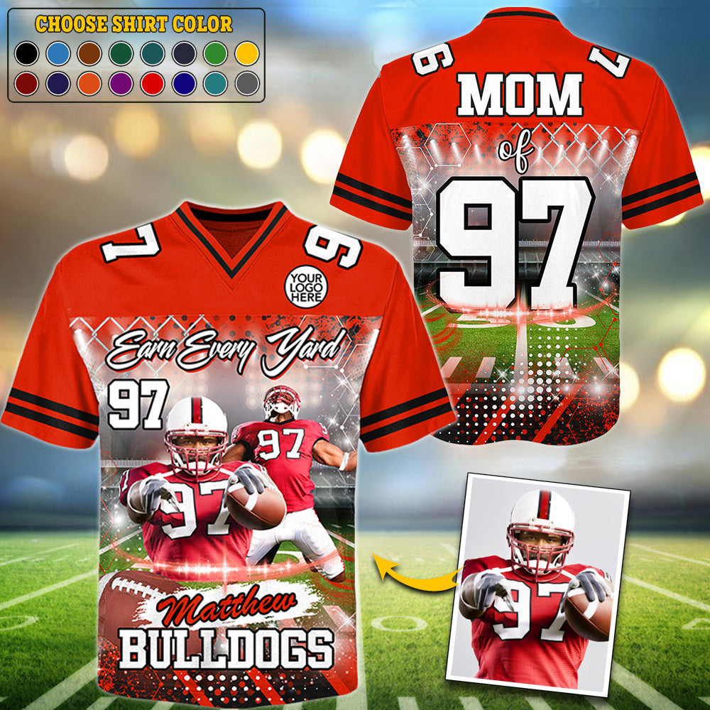 Custom Photo Football Game Day Football Jersey Gift For Football Lovers - Personalized Gift For Football Player Do99
