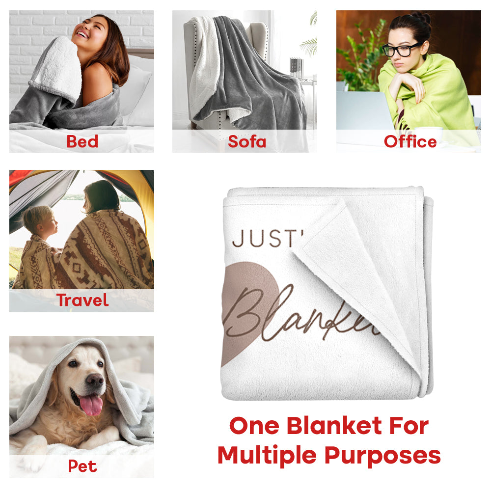 Snuggle Together - Personalized Blanket For Couple Tu20