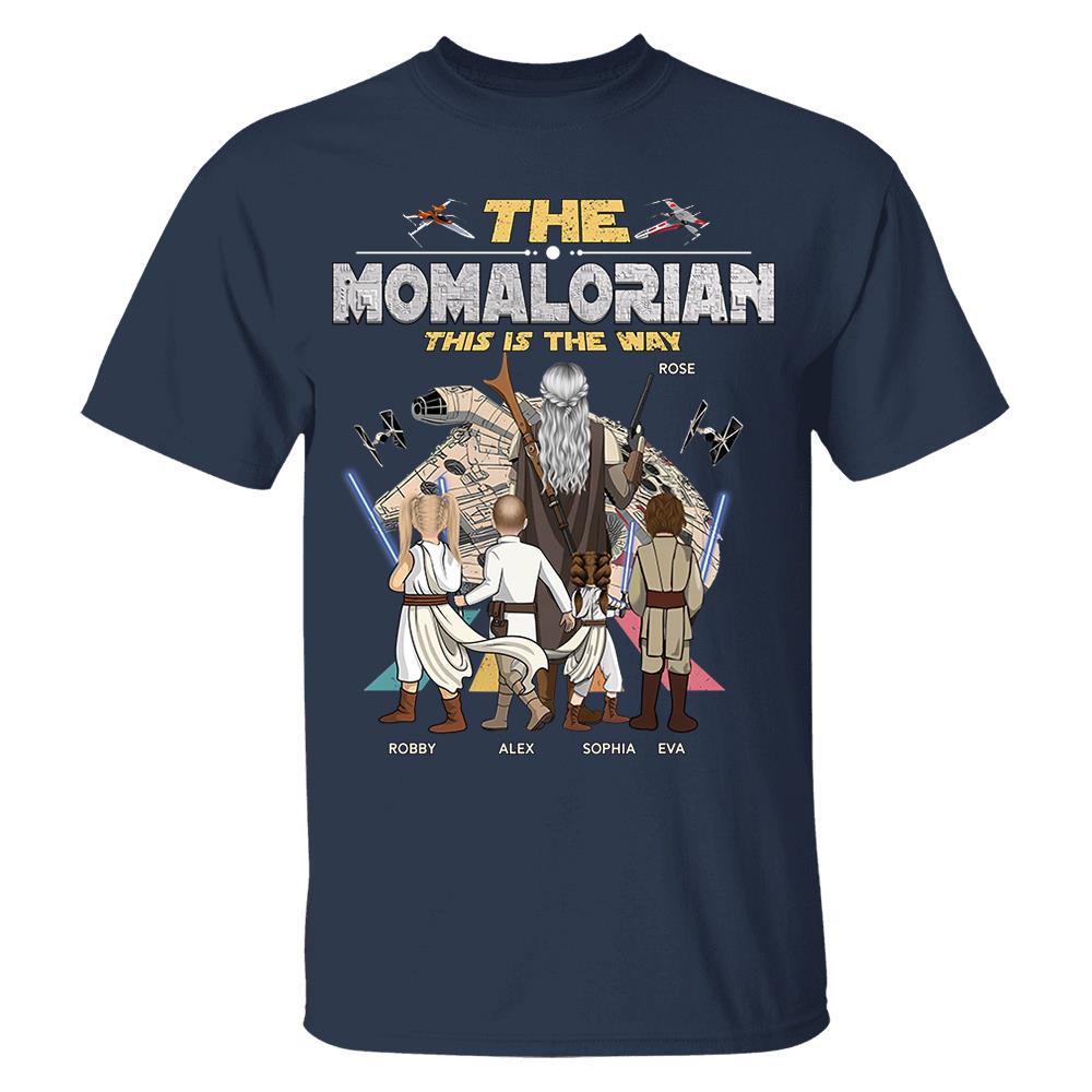 The Momalorian This Is The Way - Personalized Shirt - Gift For Mom, Mother's Day T1807 Nh00