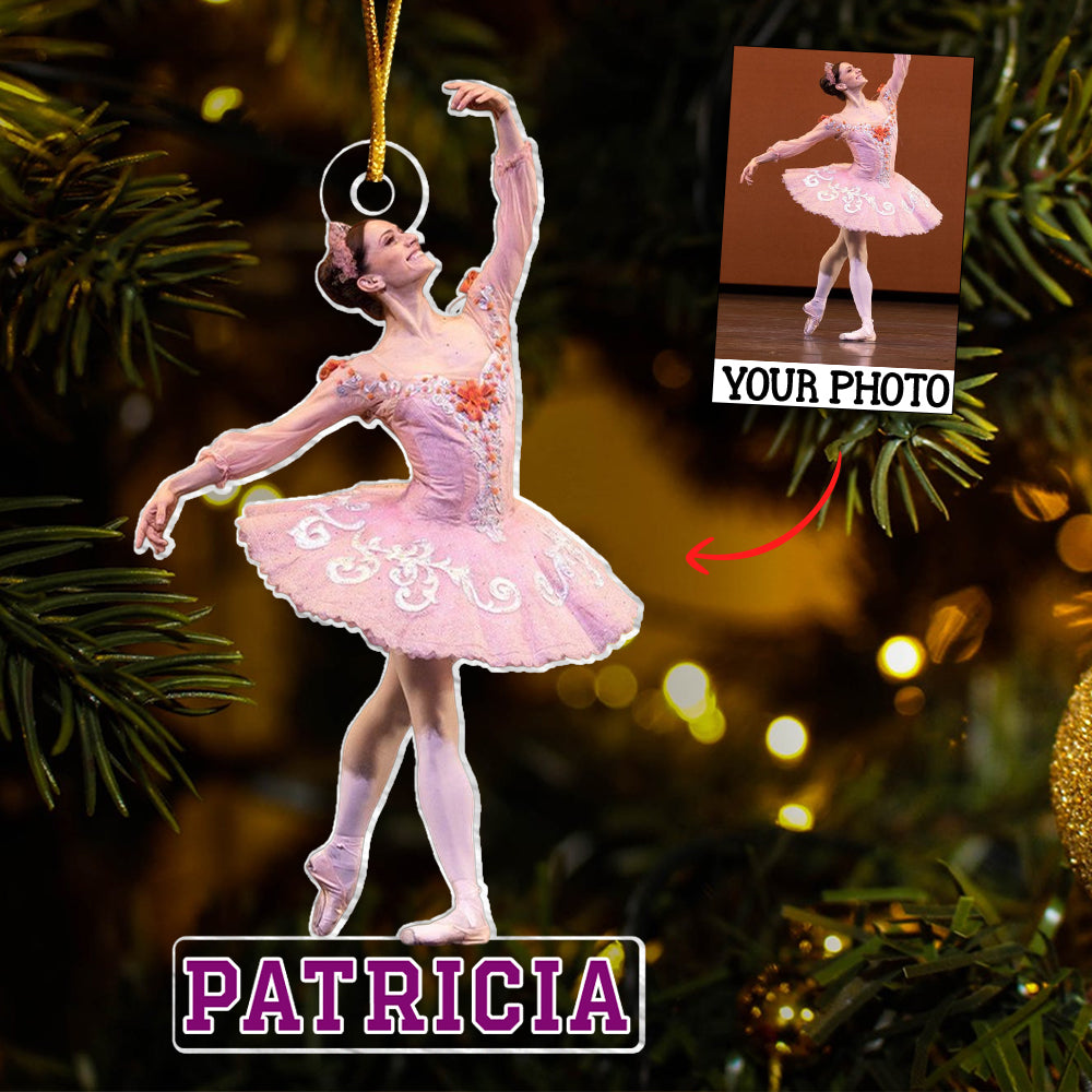Custom Photo Ornament Gift For Ballet Dancer - Personalized Photo Ornament Gift For Ballet Lovers - Ballet Dancer Team Ornament