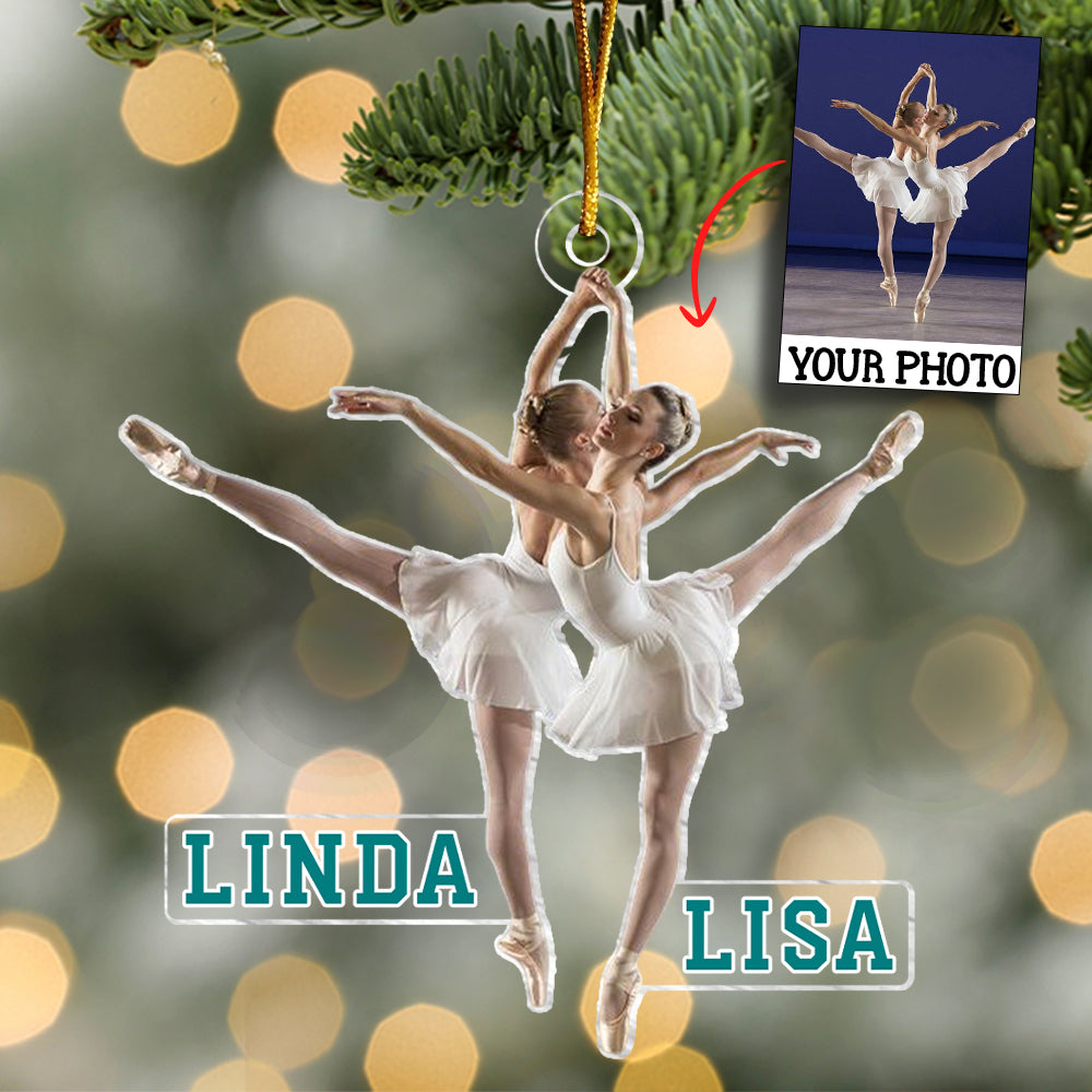 Custom Photo Ornament Gift For Ballet Dancer - Personalized Photo Ornament Gift For Ballet Lovers - Ballet Dancer Team Ornament