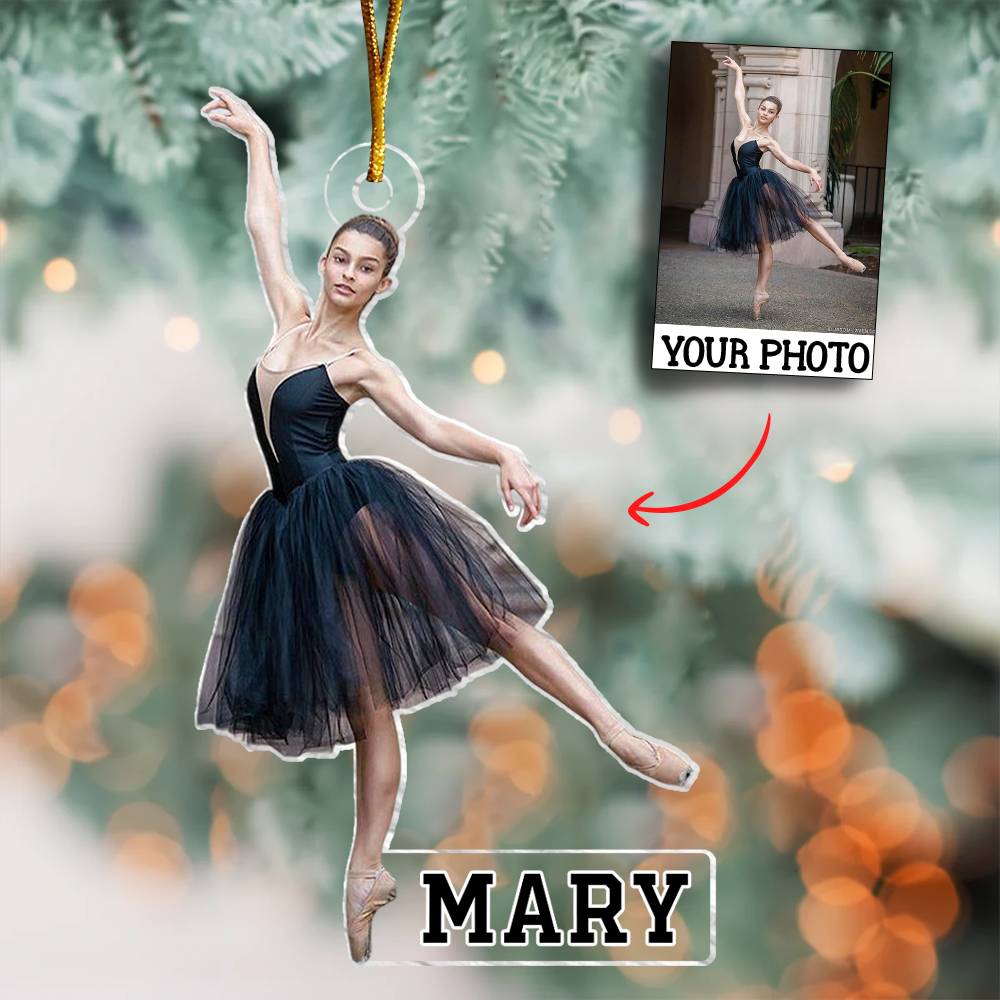 Custom Photo Ornament Gift For Ballet Dancer - Personalized Photo Ornament Gift For Ballet Lovers - Ballet Dancer Team Ornament