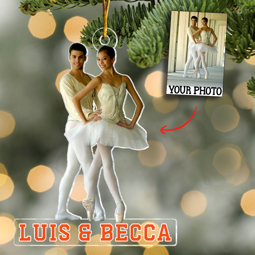 Custom Photo Ornament Gift For Ballet Dancer - Personalized Photo Ornament Gift For Ballet Lovers - Ballet Dancer Team Ornament