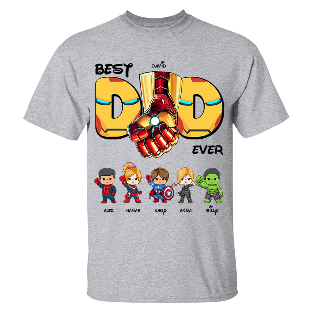 Best Dad Ever Personalized Shirt Gift For Dad Vr 2