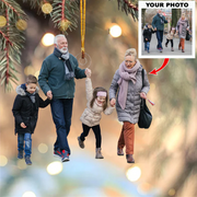 Personalized Photo Mica Ornament, Gift For Family Member, Customized Your Photo Ornament