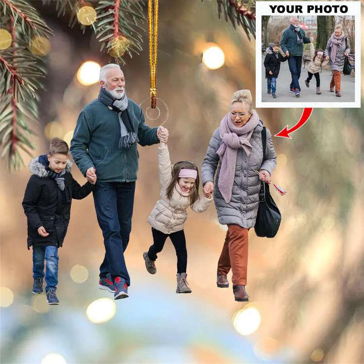 Personalized Photo Mica Ornament, Gift For Family Member, Customized Your Photo Ornament