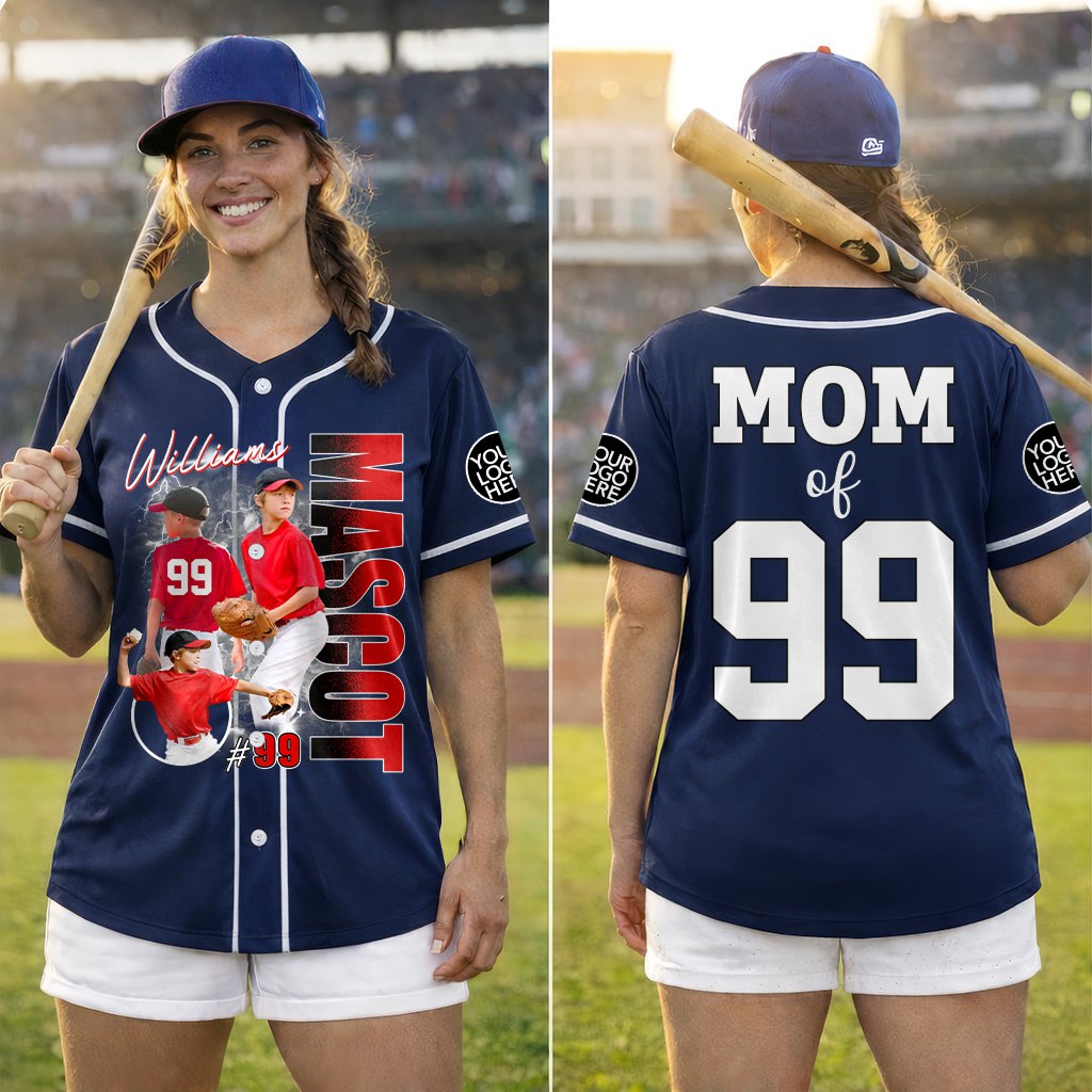 Custom Photo Baseball Game Day Baseball Jersey Gift For Baseball Lovers